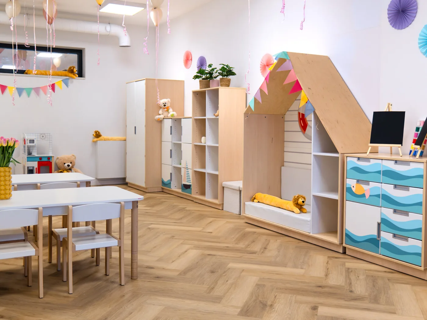 Sala zabaw, Żłobek Stefcio Lewcio Mokotów Sielce, ul. Stanisława Kierbedzia 8, 00-728 Warszawa